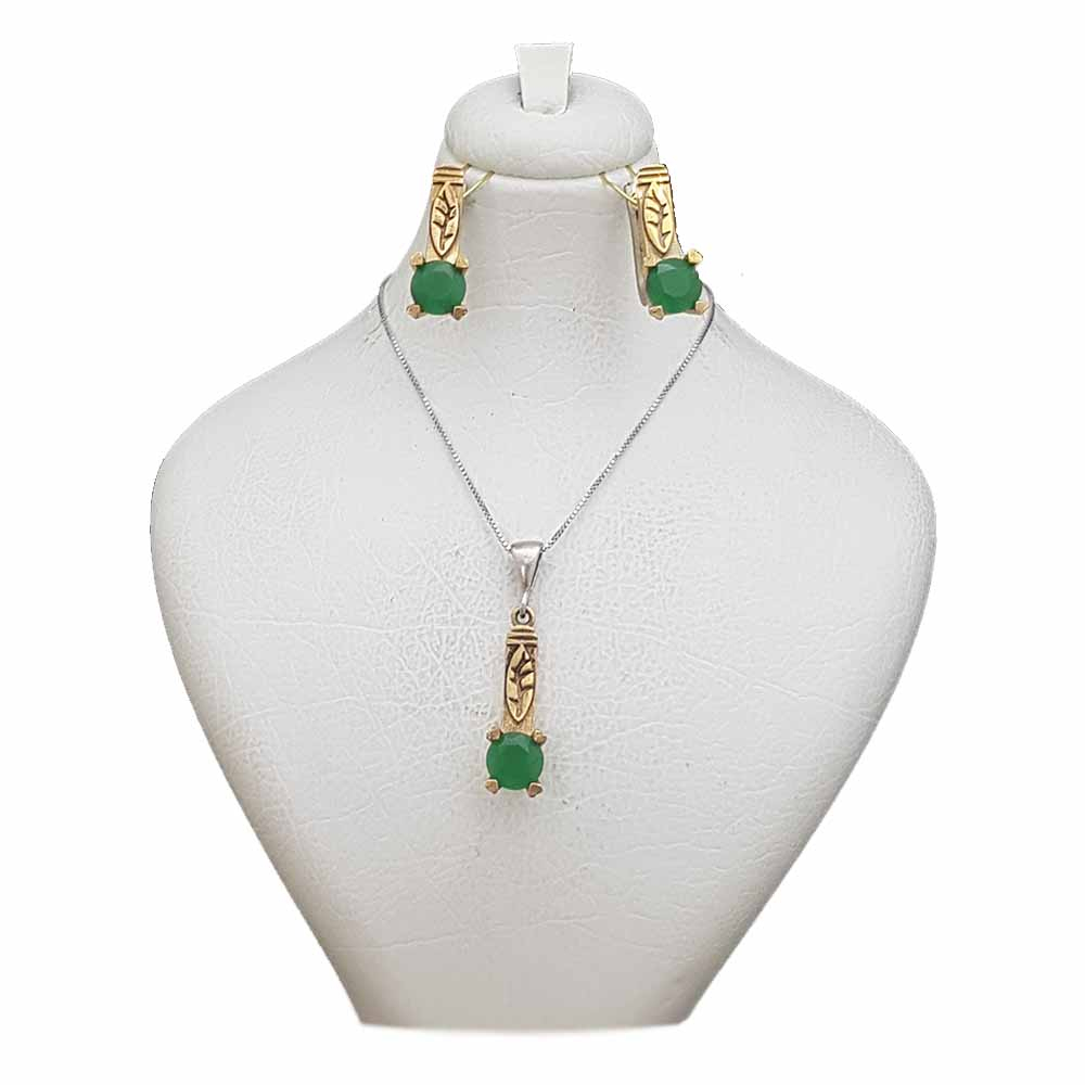 نیم ست نقره زنانه ترمه 1 مدل عثمانی کد OS055