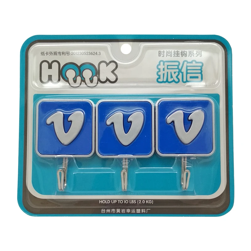 قلاب آویز حوله هوک طرح وی بسته 3 عددی