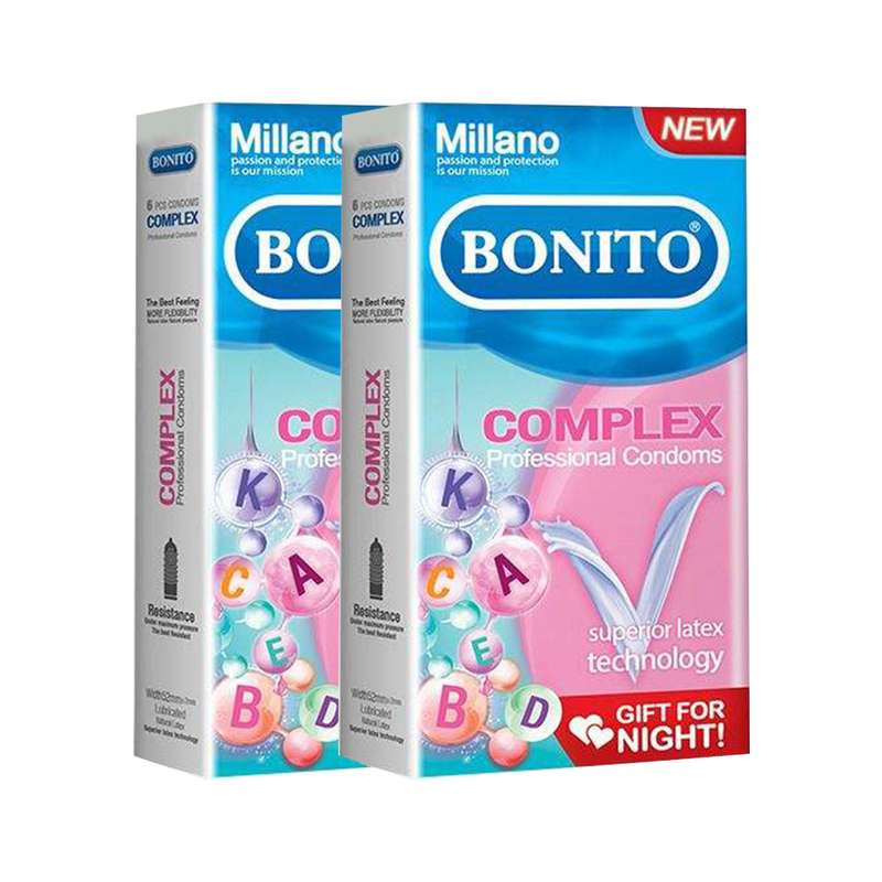 کاندوم بونیتو مدل complex مجموعه 2 عددی کاندوم بونیتو مدل complex مجموعه 2 عددی