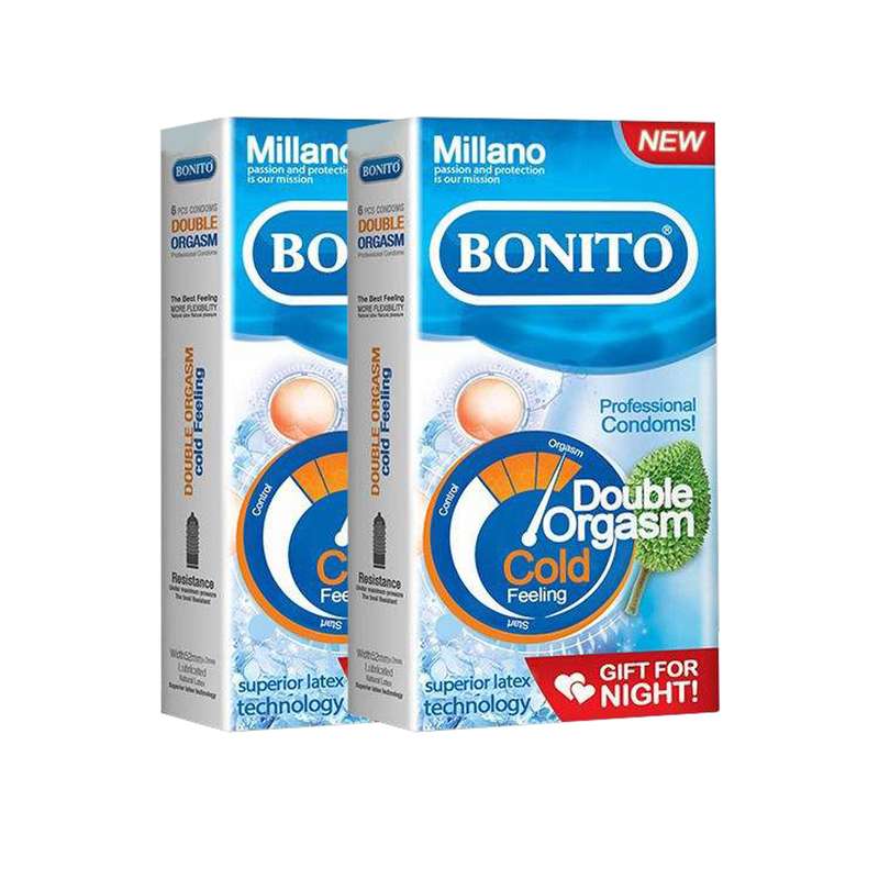 کاندوم بونیتو مدل double cold مجموعه 2 عددی کاندوم بونیتو مدل double cold مجموعه 2 عددی
