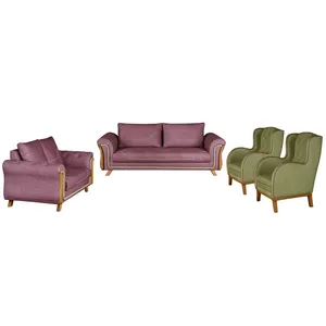 مبل راحتی 7 نفره چشمه نور مدل MA-310/BR-PUR-GR