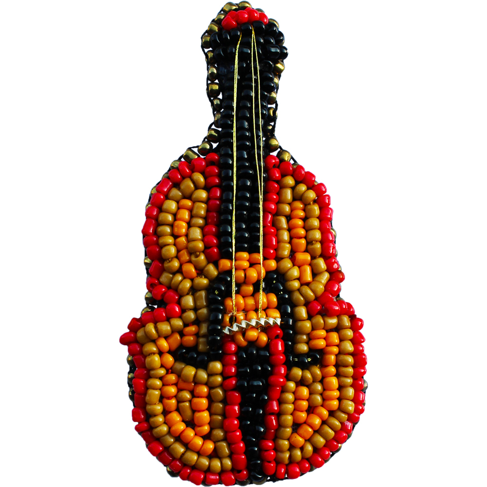 گل سینه زنانه طرح ویولون