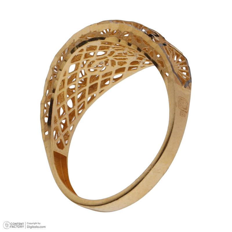انگشتر طلا 18 عیار زنانه طلای مستجابی مدل 20103