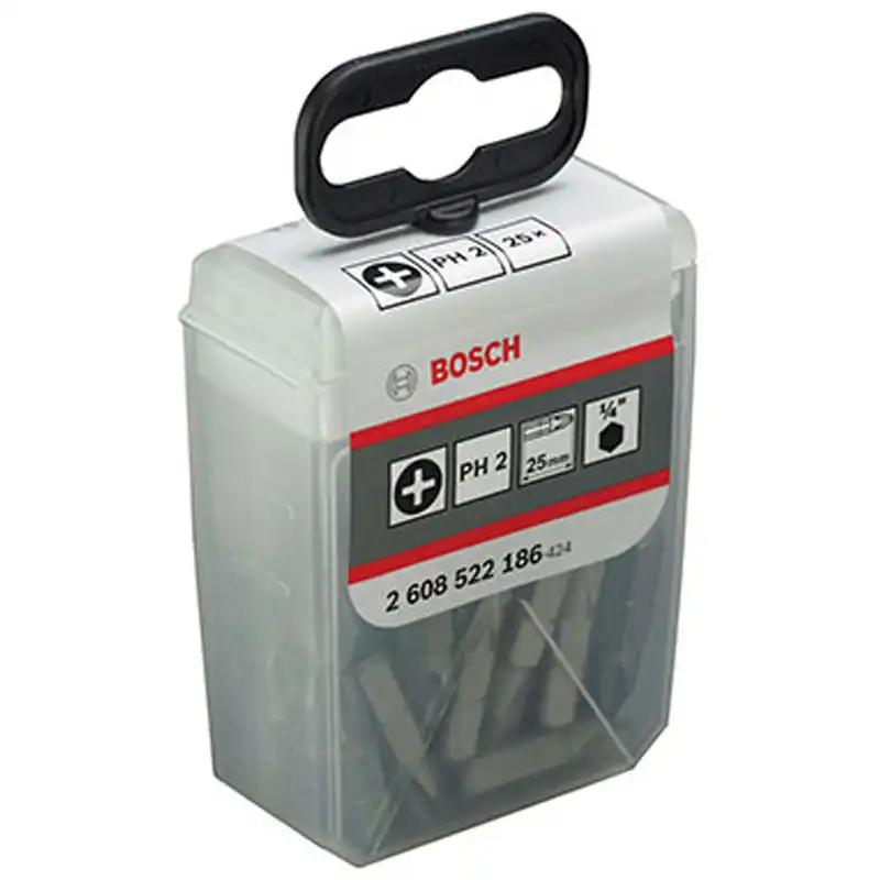 سری پیچ گوشتی چهارسو بوش مدل 2608522186 بسته 25 عددی