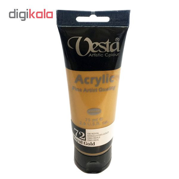 رنگ اکریلیک وستا مدل royal gold کد72