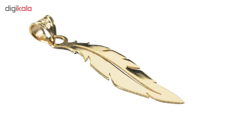 آویز گردنبند طلا 18عیار زنانه طرح پر مدل SG021