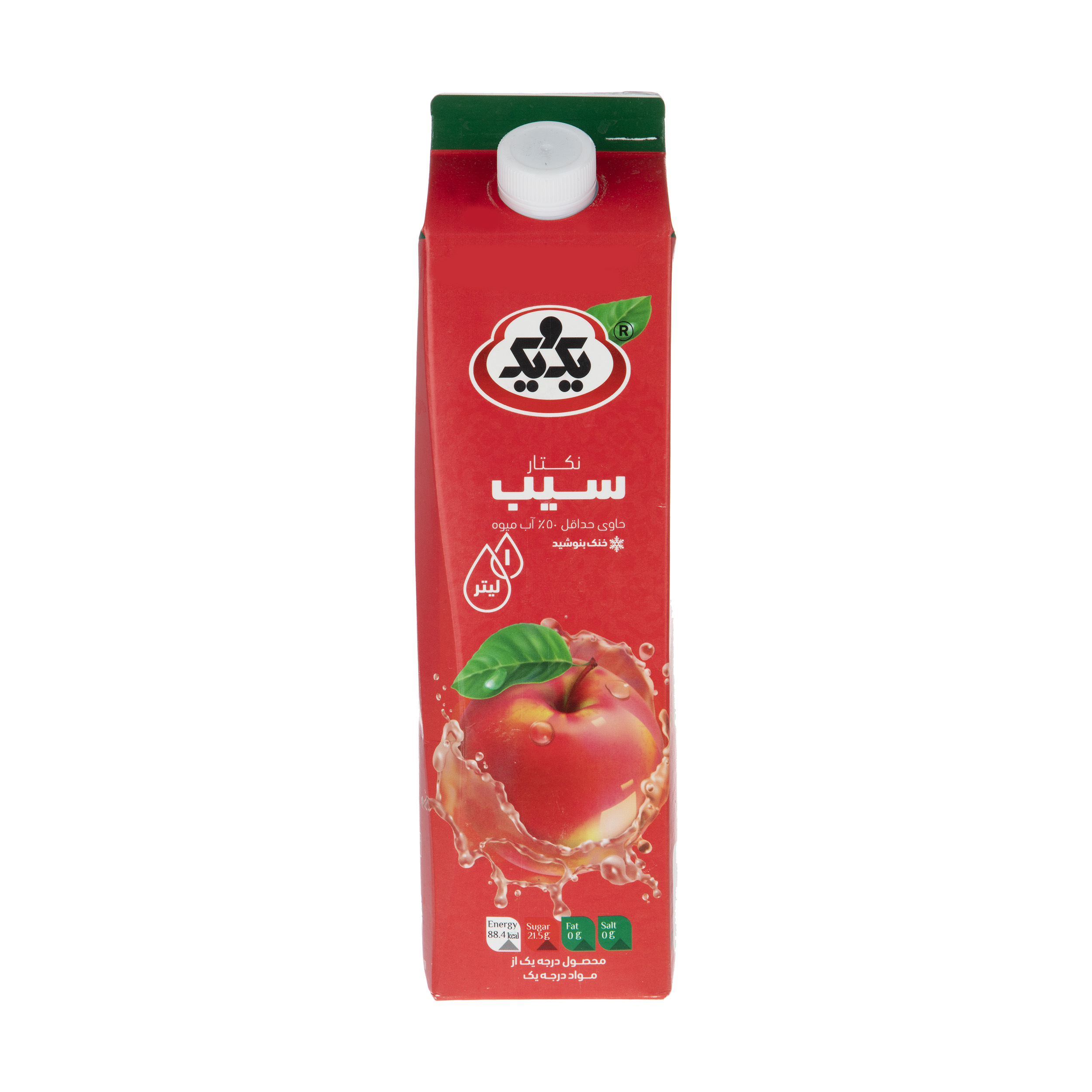 نکتار سیب یک و یک حجم 1 لیتر