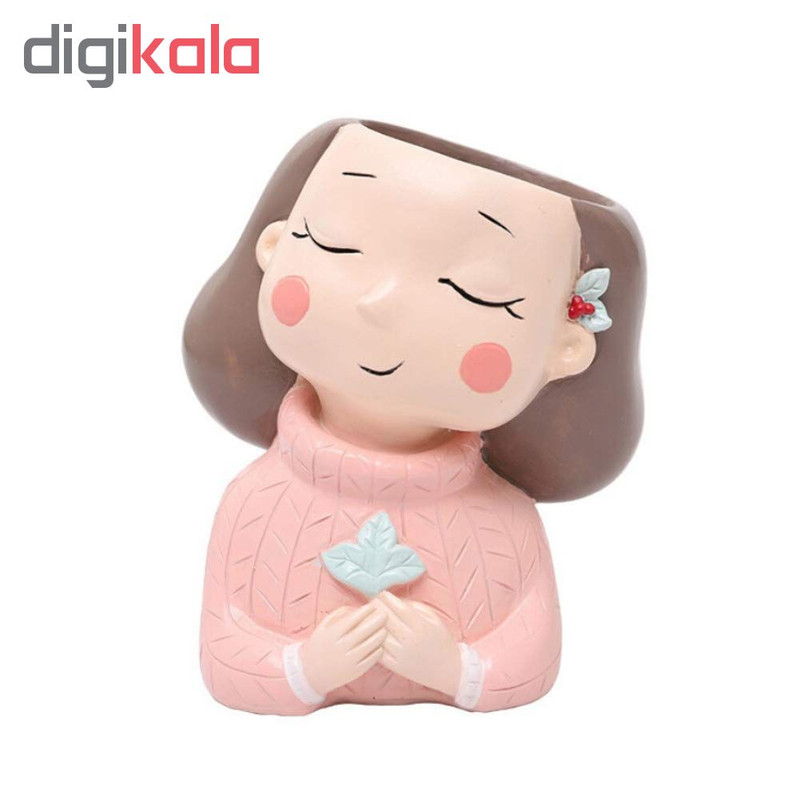 گلدان طرح دختران زمستانی کد Gw01 مجموعه 4 عددی