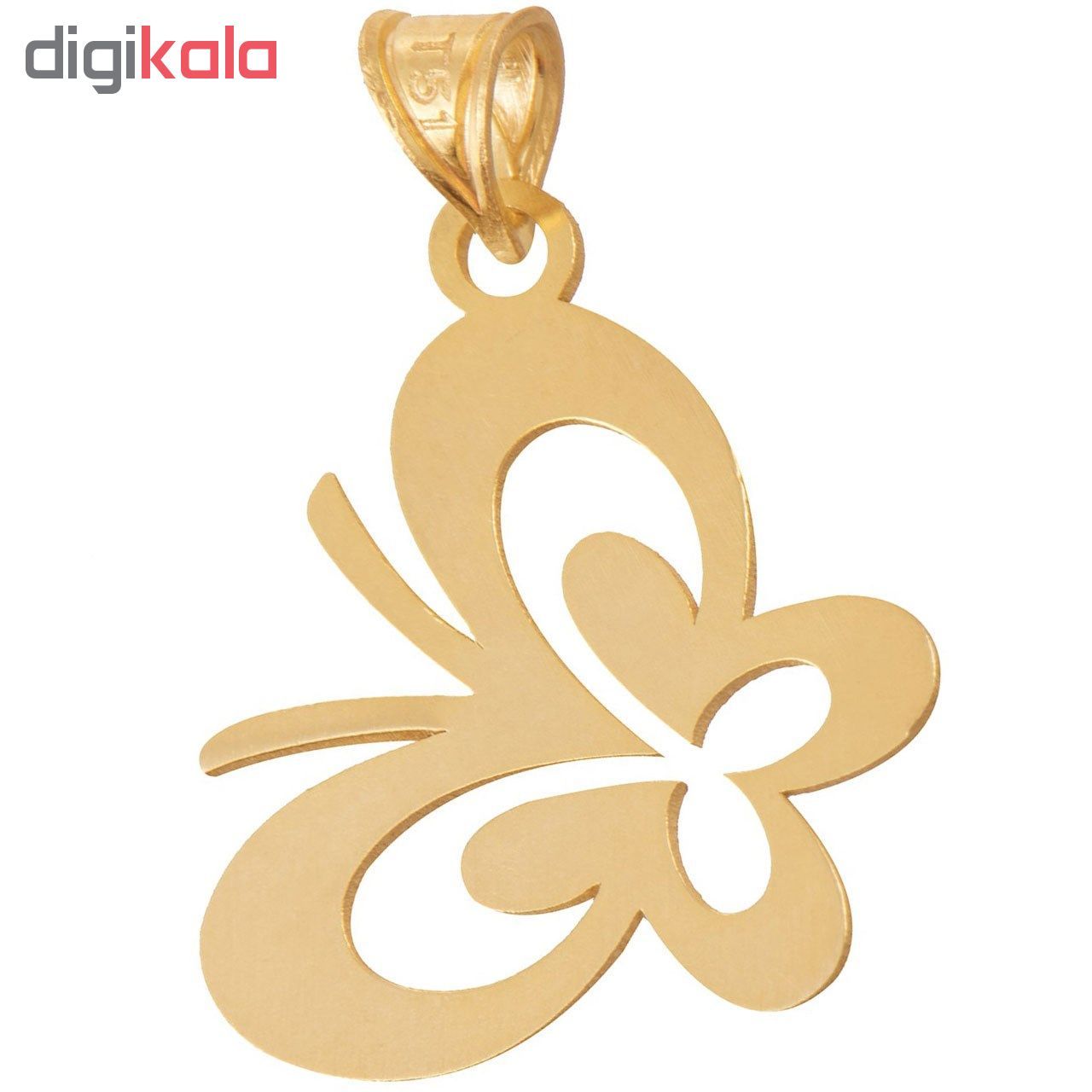 آویز گردنبند طلا 18عیار زنانه طرح پروانه کد SG060 -  - 2