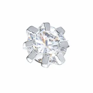 پیرسینگ بینی نقره زنانه ترمه 1 طرح الماس کد PRS005