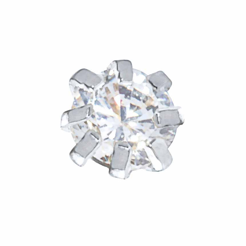 پیرسینگ بینی نقره زنانه ترمه 1 طرح الماس کد PRS005