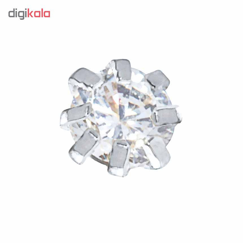 پیرسینگ بینی نقره زنانه ترمه 1 طرح الماس کد PRS005