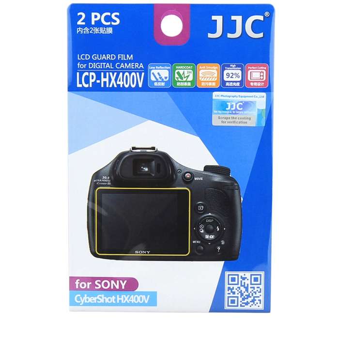 محافظ صفحه نمایش دوربین جی جی سی مدل LCP-HX400v مناسب برای دوربین سونی CyberShot HX400V بسته 2 عددی محافظ صفحه نمایش دوربین جی جی سی مدل LCP-HX400v مناسب برای دوربین سونی CyberShot HX400V بسته 2 عددی