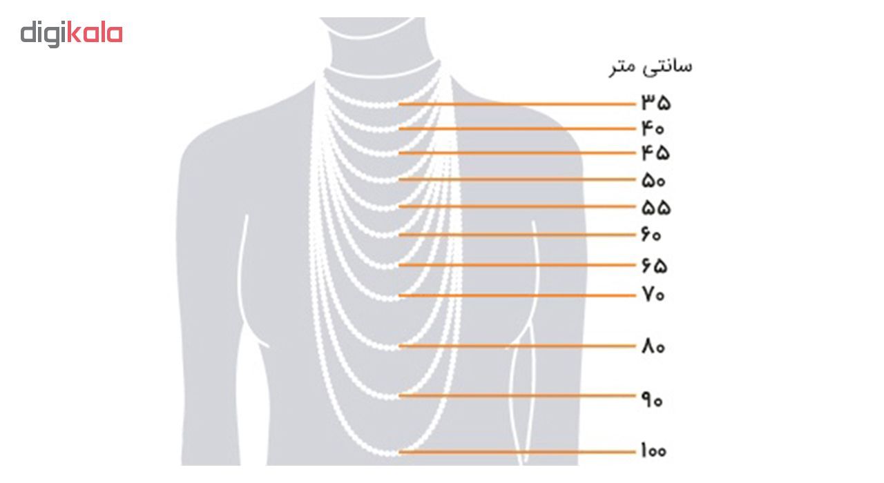 گردنبند نقره نه مانچو مدل sf6004