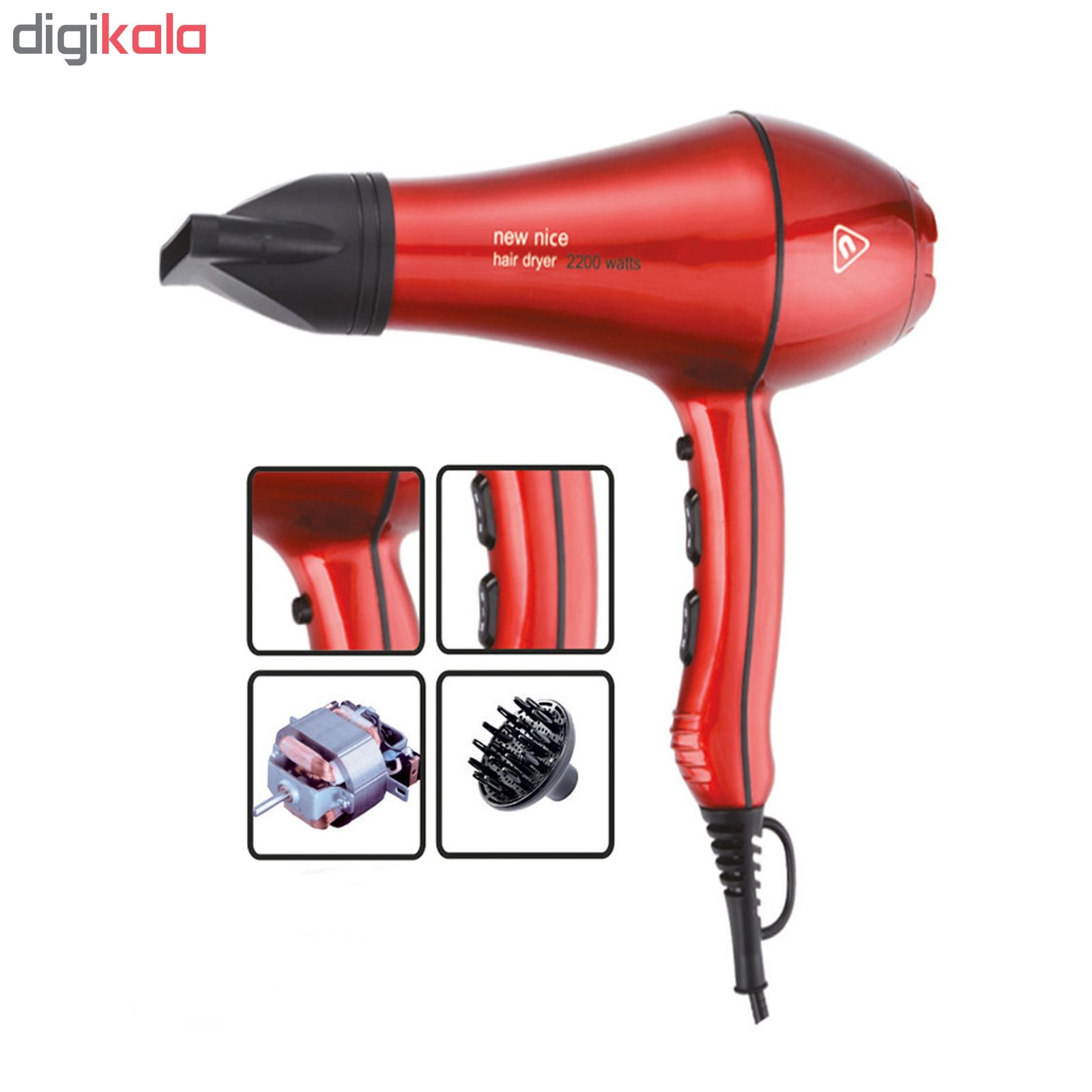 سشوار حرفه ای نیو نایس مدل NW-1023 -  - 3