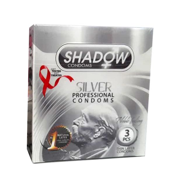 کاندوم شادو مدل SILVER بسته 3 عددی -  - 1