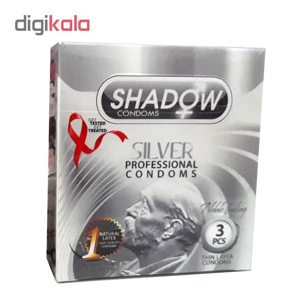 کاندوم شادو مدل SILVER بسته 3 عددی -  - 2