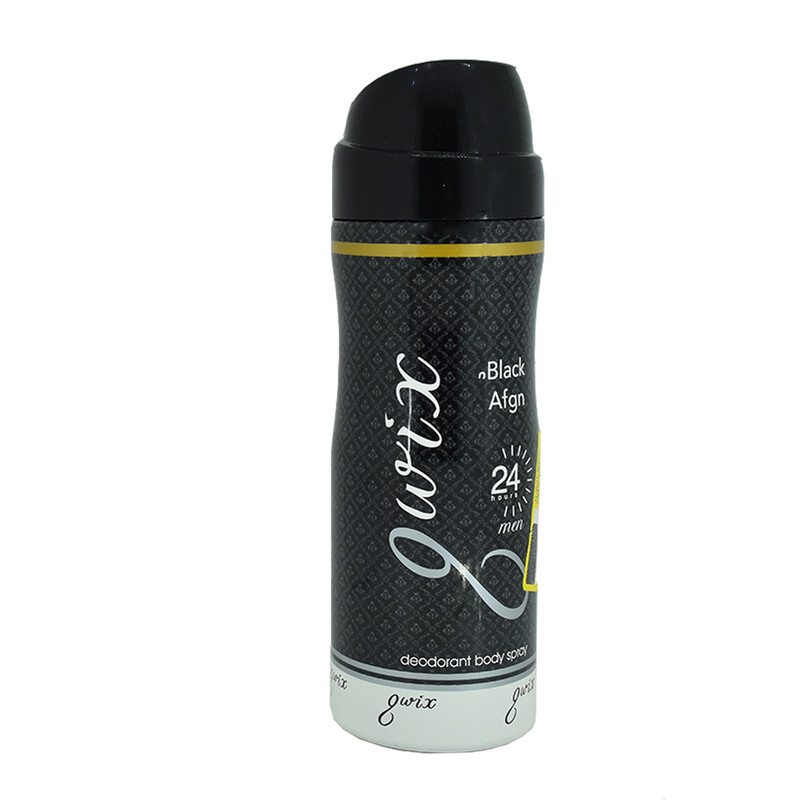 اسپری مردانه کوئیکس مدل Black Afgn حجم 200 میلی لیتر