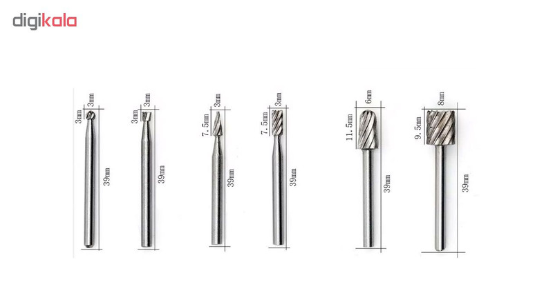 مجموعه 6 عددی فرز فرم انگشتی مدل vbm کد 03