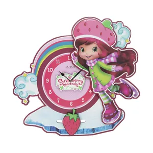 ساعت دیواری اتاق کودک لوتوس کد ST-005-STRAWBERRY