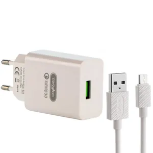 شارژر دیواری ترانیو مدل SE4 به همراه کابل تبدیل MicroUSB