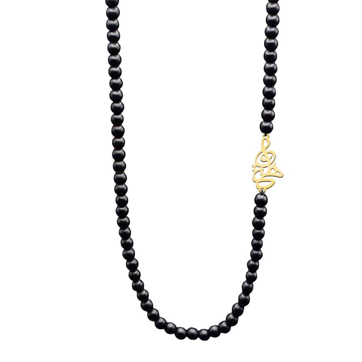 گردنبند نقره زنانه ترمه 1 طرح هستی کد A100 -  - 1