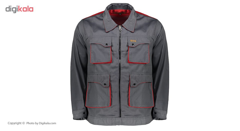 لباس کار مدل SA3 رنگ طوسی قرمز