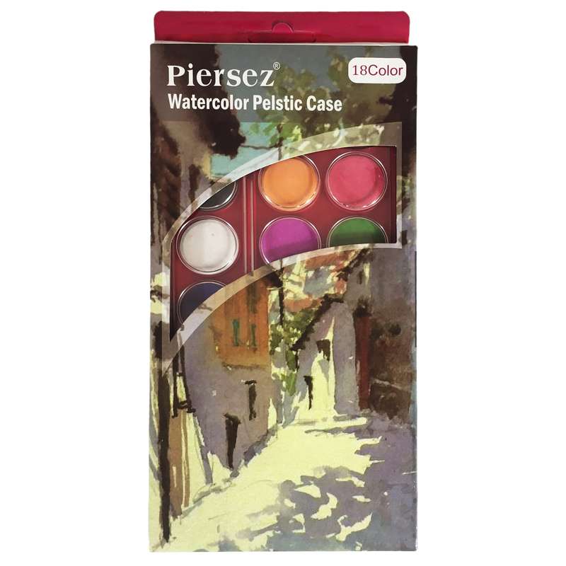 آبرنگ 18 رنگ پییرسز طرح Alley کد 511720