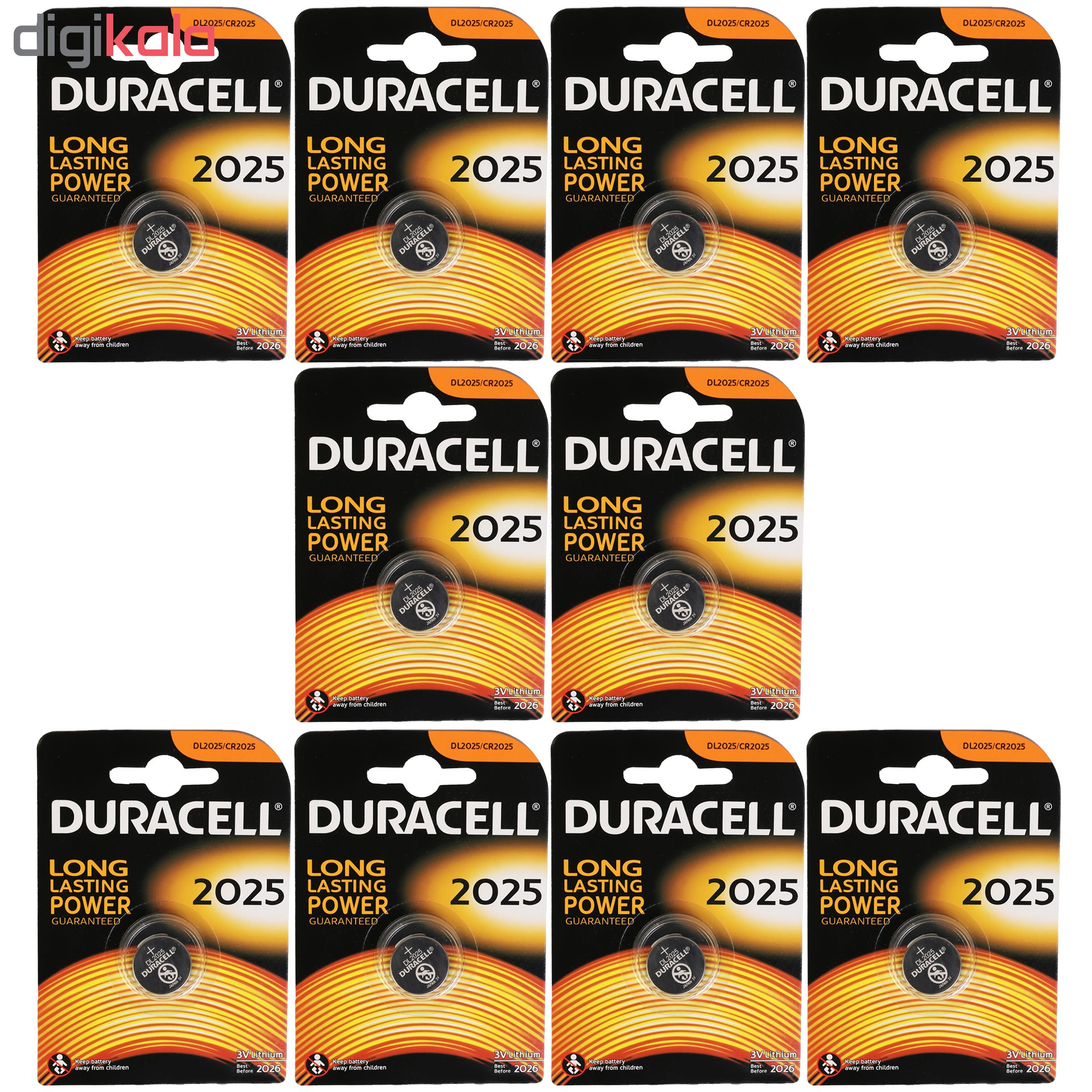 باتری سکه ای دوراسل کد 2025 بسته 10 عددی