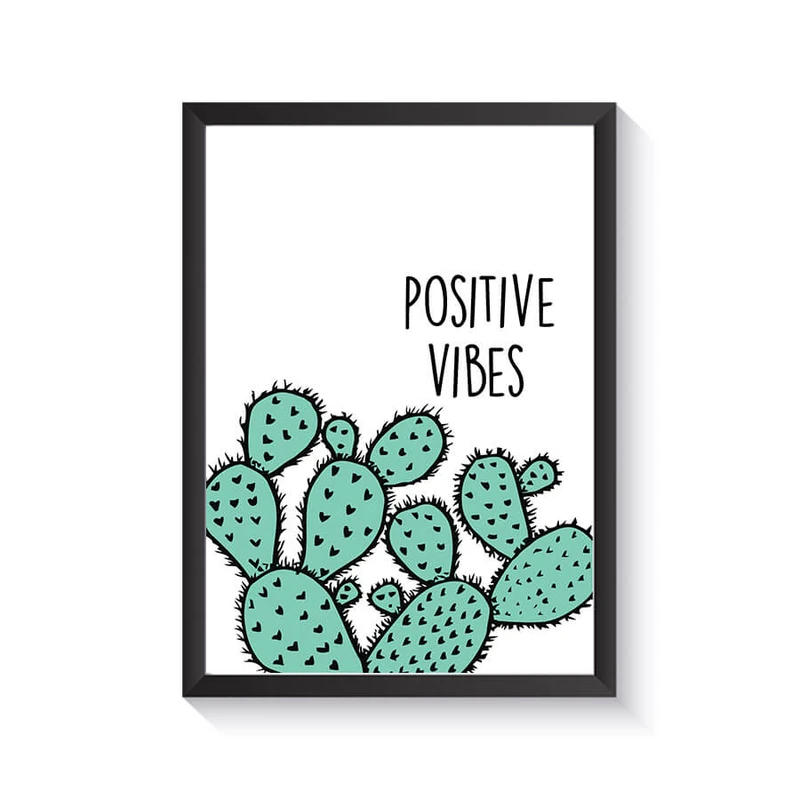 تابلو وینا مدل Positive Vibes
