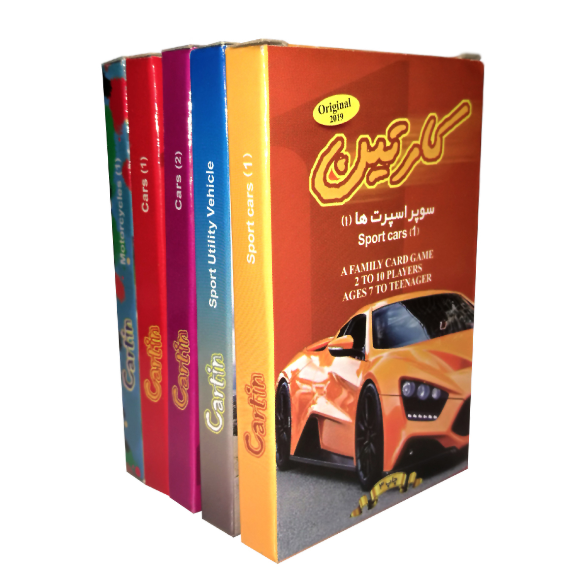 بازی فکری کارتین طرح خودروها کد03 مجموعه 5 عددی