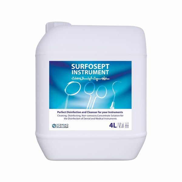 ضدعفونی کننده تجهیزات بیمارستانی شرکت رضاراد مدل Surfosept Instrument حجم 4000 میلی لیتر