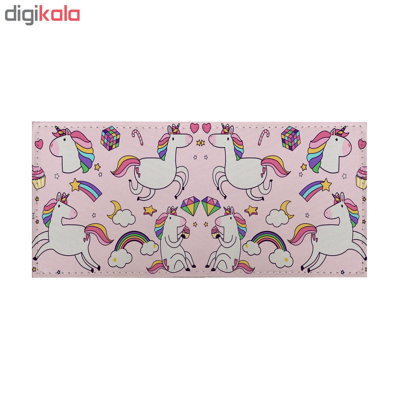 کیف پول زنانه طرح اسب تک شاخ کد kp71