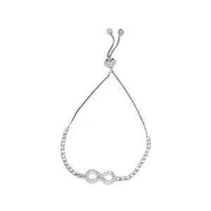 دستبند نقره زنانه طرح بی نهایت