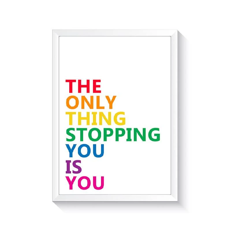 تابلو وینا مدل 001 The Only Thing Stopping You