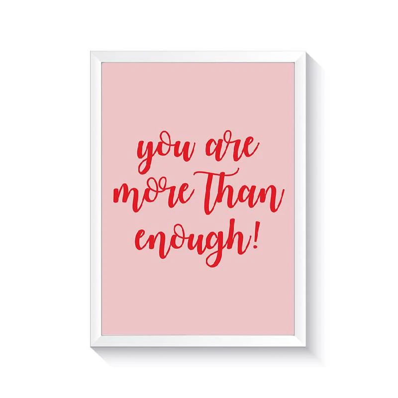 تابلو وینا مدل 001 You Are More Than Enough 