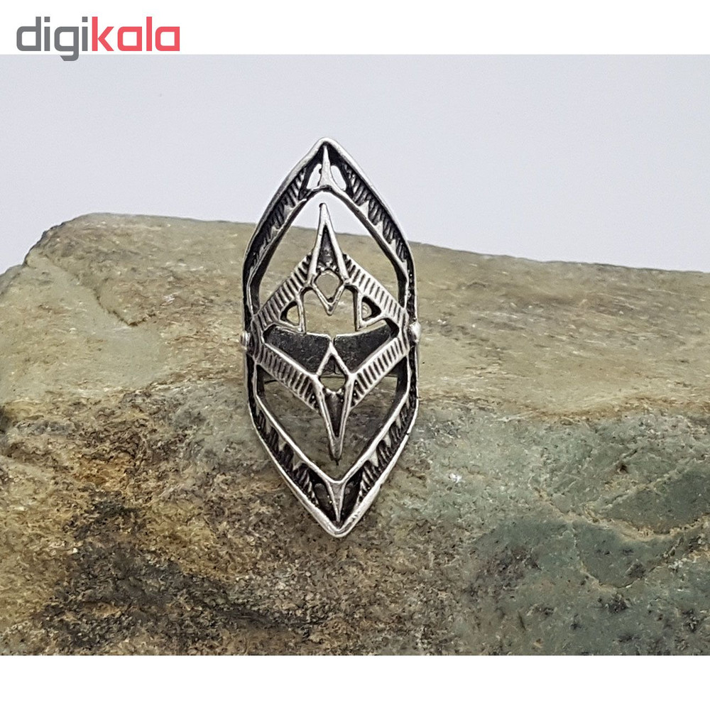 انگشتر مردانه طرح سپر کد ES153
