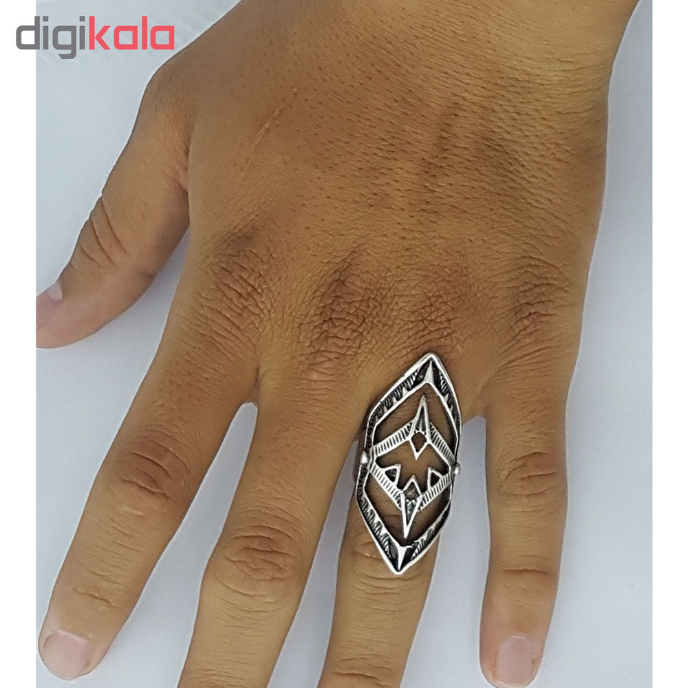انگشتر مردانه طرح سپر کد ES153