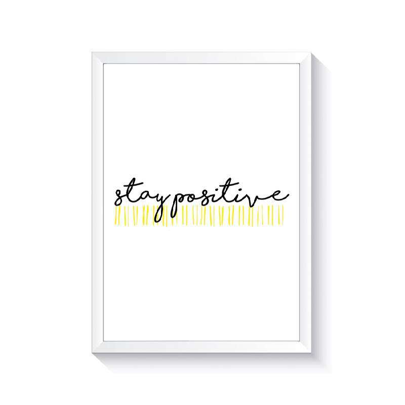 تابلو وینا مدل Stay Positive