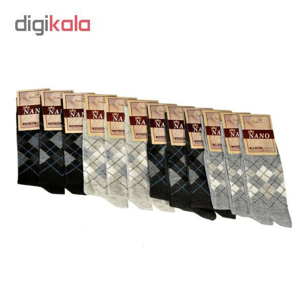 جوراب مردانه کد 2070 مجموعه 12 عددی - - 2