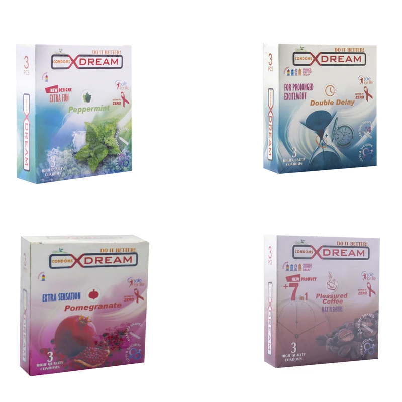 کاندوم ایکس دریم مدل 384003 مجموعه 4 عددی