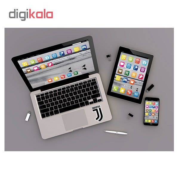 استیکر لپ تاپ طرح juventus کد 02 مجموعه 2عددی 2