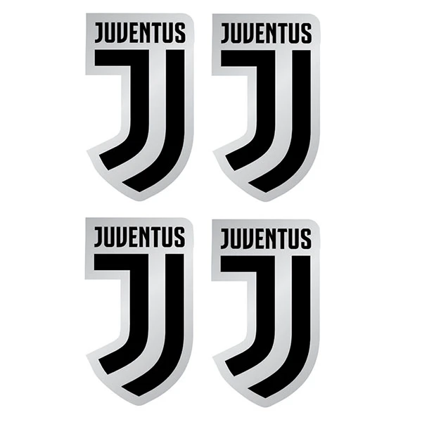 استیکر لپ تاپ طرح juventus کد 01 بسته 4 عددی
