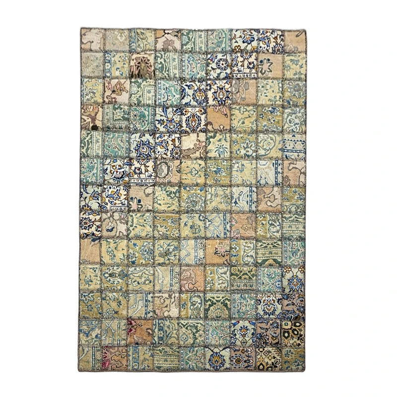 فرش دستبافت ۳٫۳ متری مدل چهل تکه کد ۱۸۵۲۷