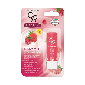 بالم لب گلدن رز مدل توت فرنگی و تمشک