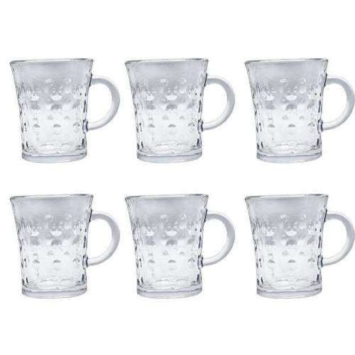 لیوان شیشه و بلور اصفهان مدل یاقوت کد 00021 بسته 6 عددی 