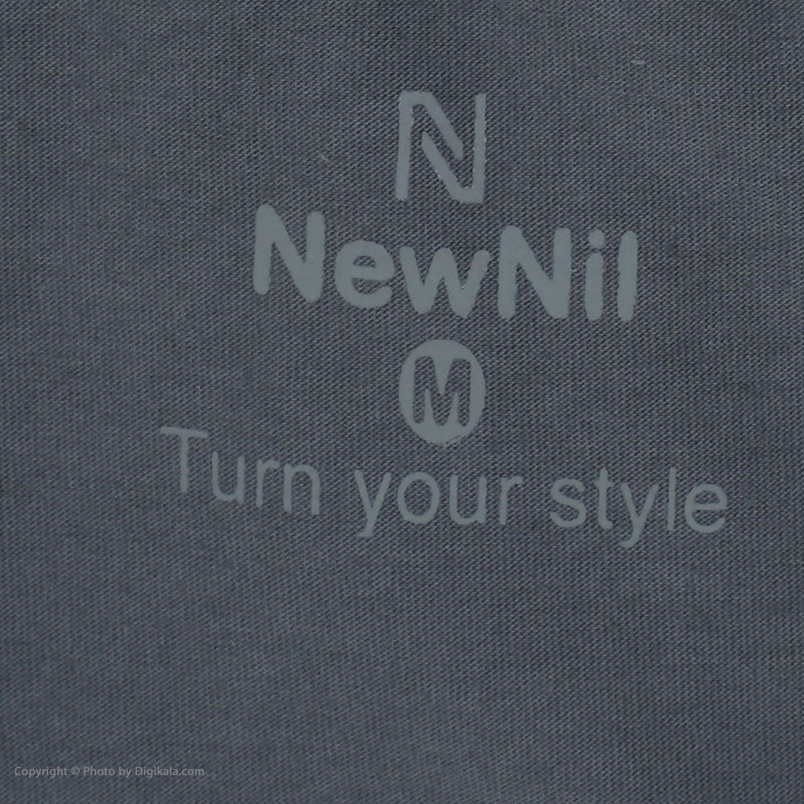 تی شرت آستین کوتاه مردانه نیو نیل مدل TM11-gray -  - 6