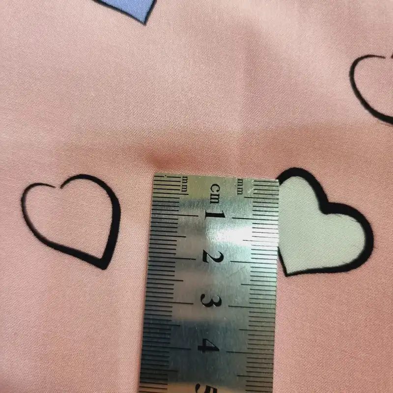 پارچه لباس مدل کودری نخی طرح قلب عروسکی