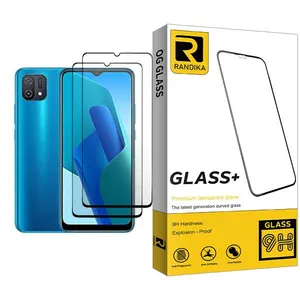 Randika Glass MIX002 Screen Protector For Oppo A16K Pack Of 2