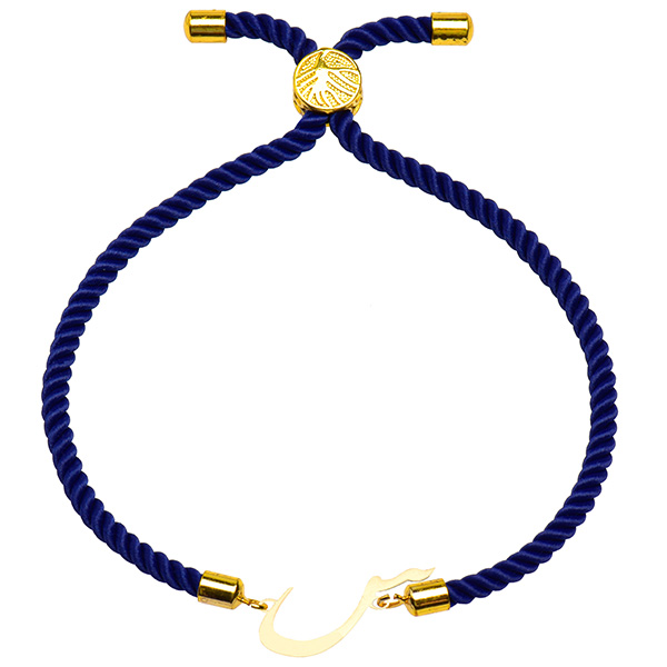 دستبند طلا 18 عیار دخترانه کرابو طرح حرف س مدل Krd1516